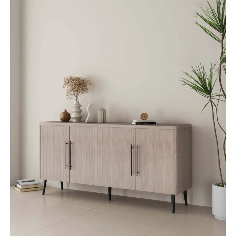 Jodie - Fluted Sideboard - Oak by HouseOfZazla