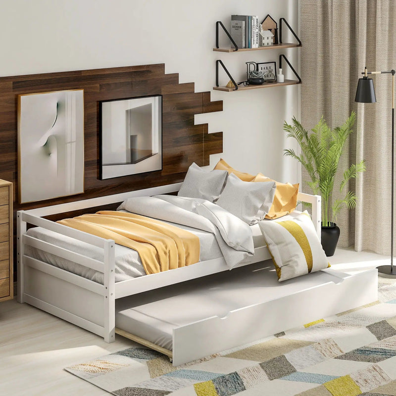 Twin Daybed With Trundle Frame Set by Unique Piece Furniture