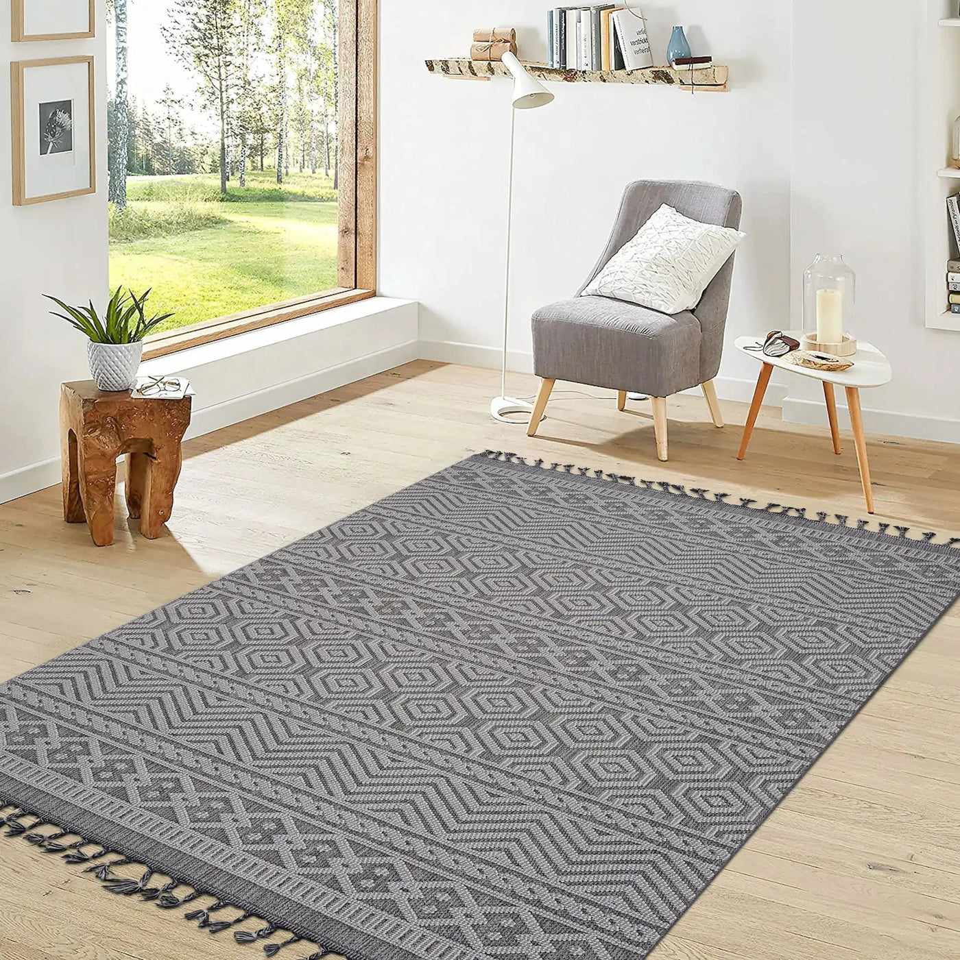 Guros - Geometric Indoor / Outdoor Area Rug by HouseOfZazla