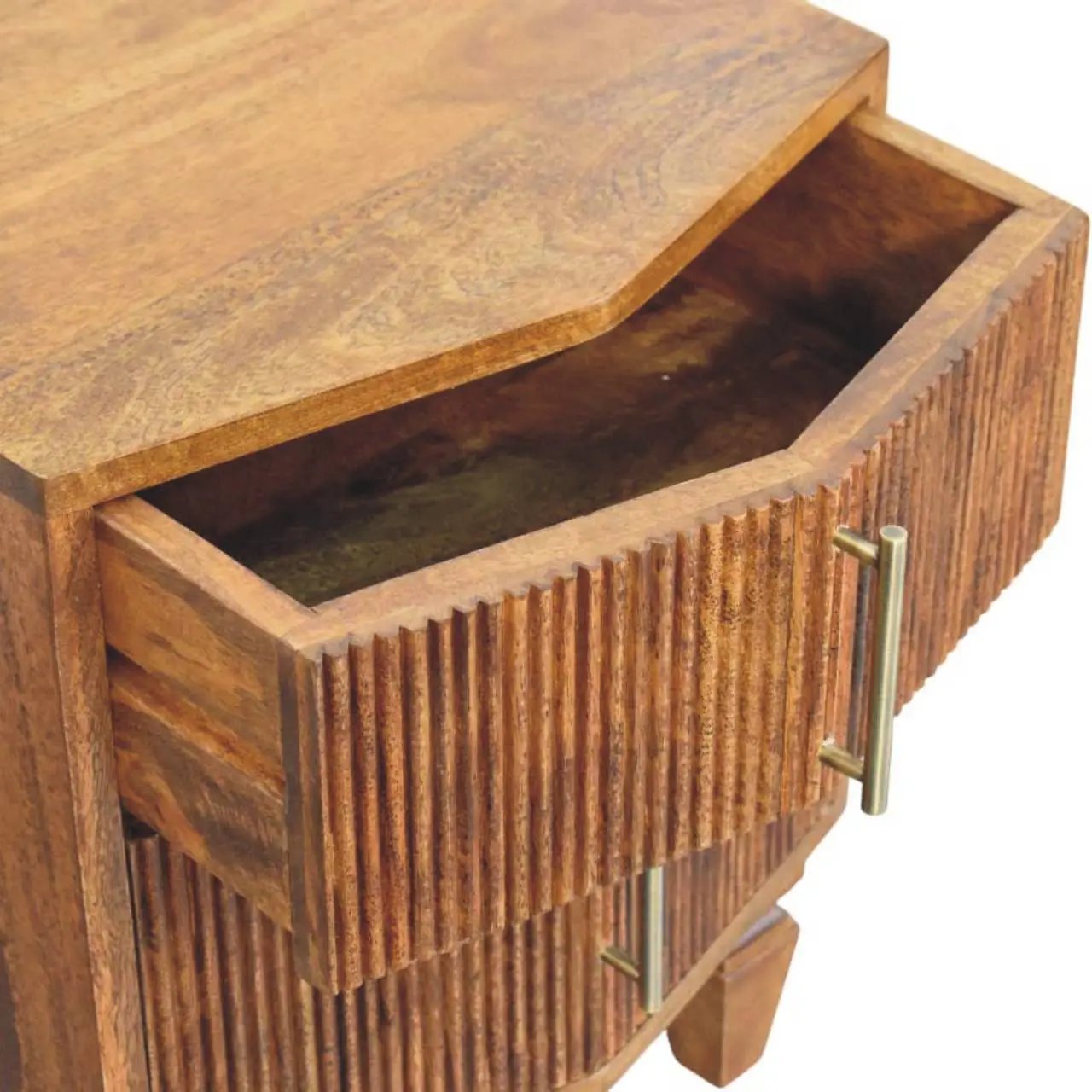 Solid Wood Louvre Bedside Unit by HouseOfZazla
