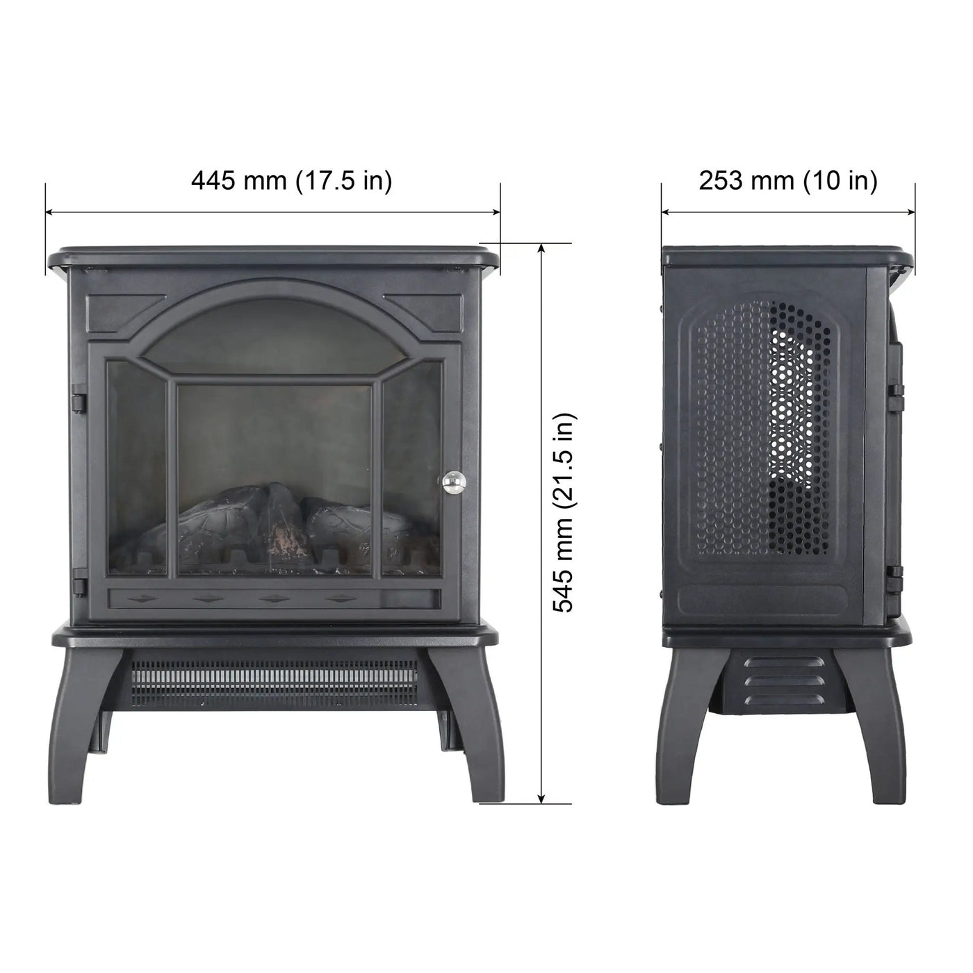 3D Flame Electric Infrared Quartz Fireplace Stove With Remote Control by HouseOfZazla