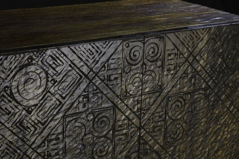 Calvary - Console Table - Gray Stone & Walnut by Unique Piece Furniture