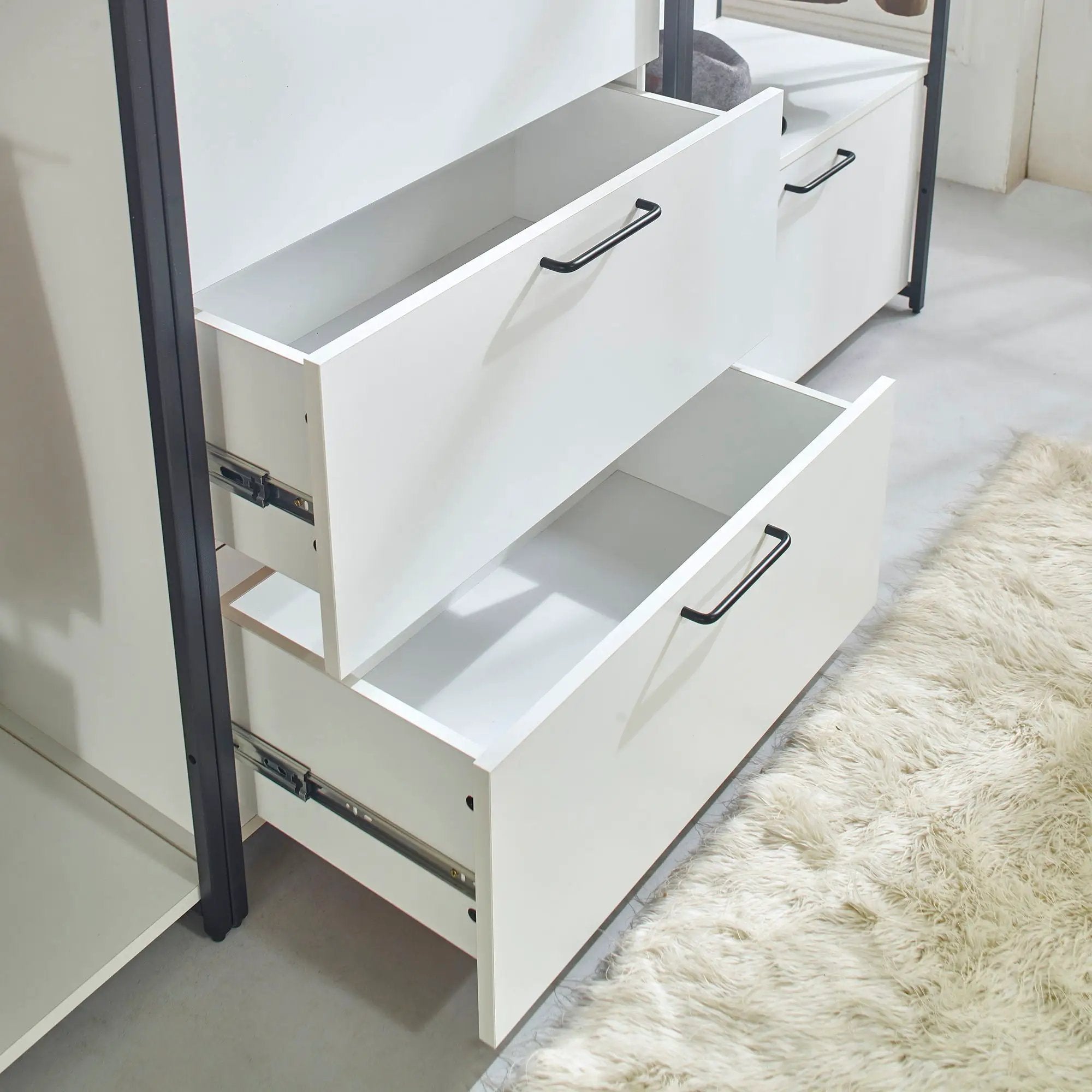 Fiona - Walk-In Closet System, Freestanding - White by HouseOfZazla