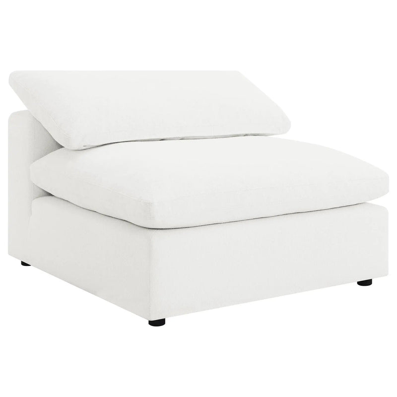 Raleigh 5-piece Boucle Upholstered Modular Sectional Ivory by Unique Piece Furniture