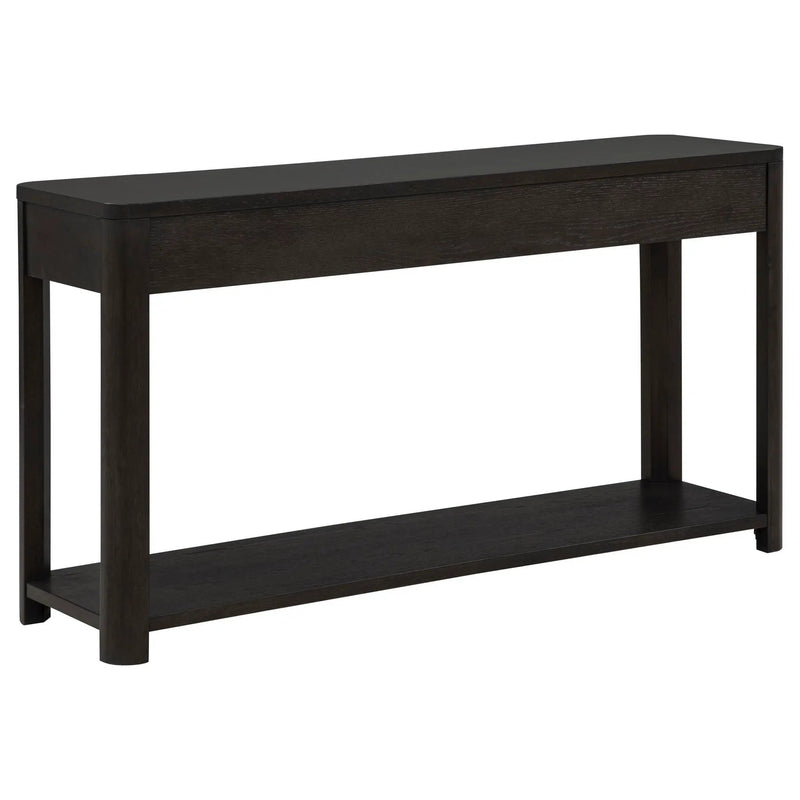 Marcelo Sofa Console Table with 2 Drawers and Shelf Coffee by Unique Piece Furniture