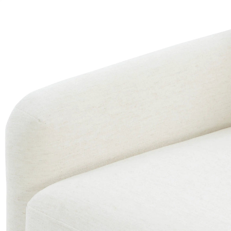Tolland - Swivel Accent Chair With Antique Brass Nailhead Trim - Cream by HouseOfZazla