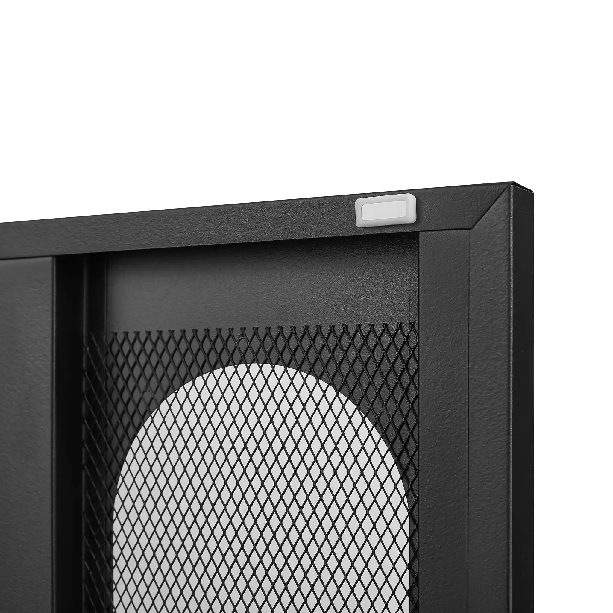 Modern Metal Shoe Cabinet With DoublebSided Doors And Adjustable Partitions by Unique Piece Furniture