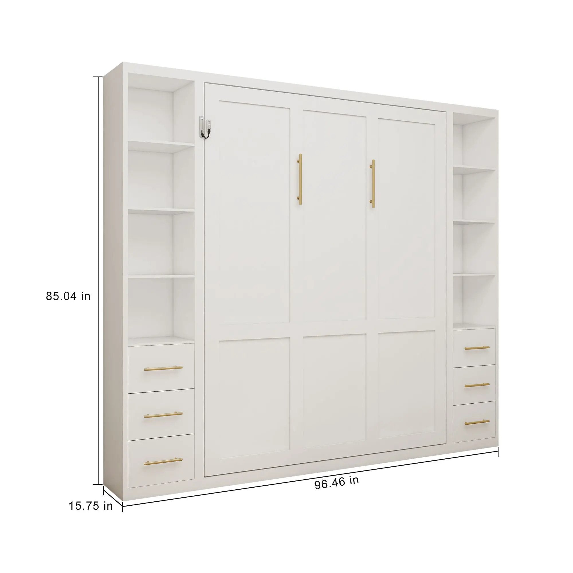 Folding Vertical Murphy Wall Bed by HouseOfZazla