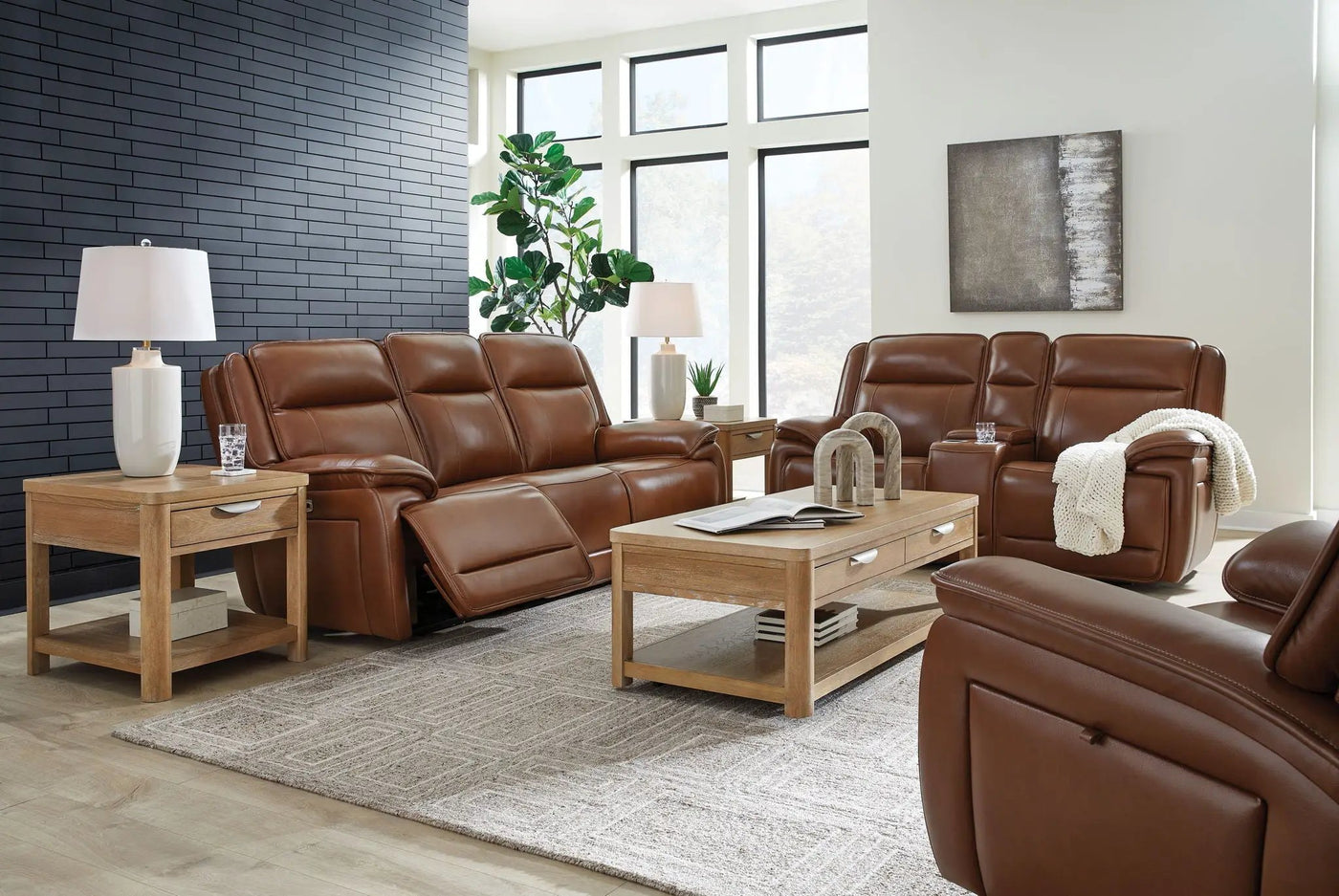 Healy Pier - Reclining Sofa Set by Unique Piece Furniture