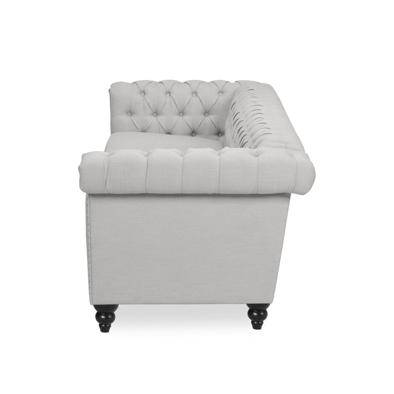 Chesterfield Style 3 Seater Sofa With Deep Button Tufting by HouseOfZazla