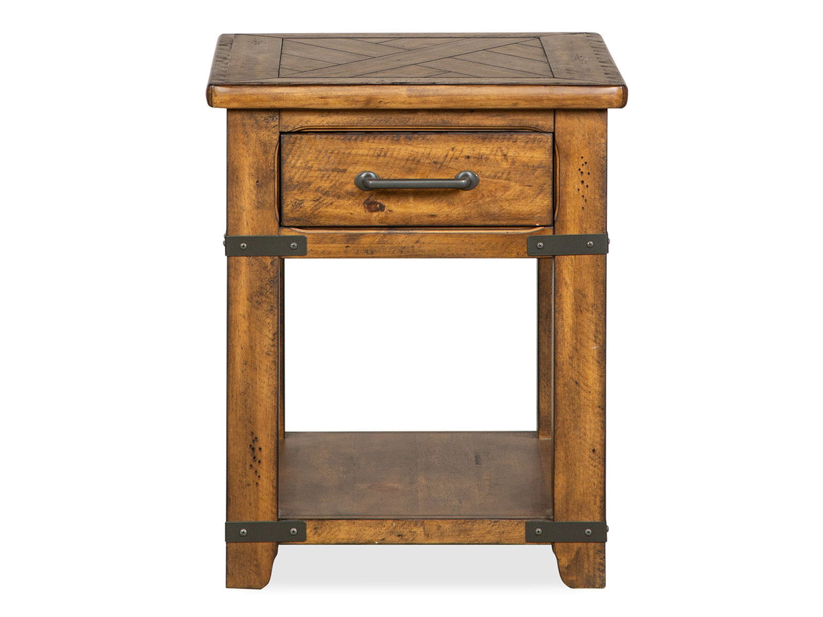 Chesterfield - Rectangular End Table - Farmhouse Timber, photo 5 of 7