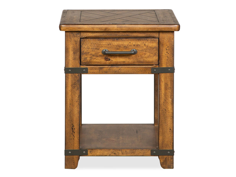 Chesterfield - Rectangular End Table - Farmhouse Timber, photo 5 of 7
