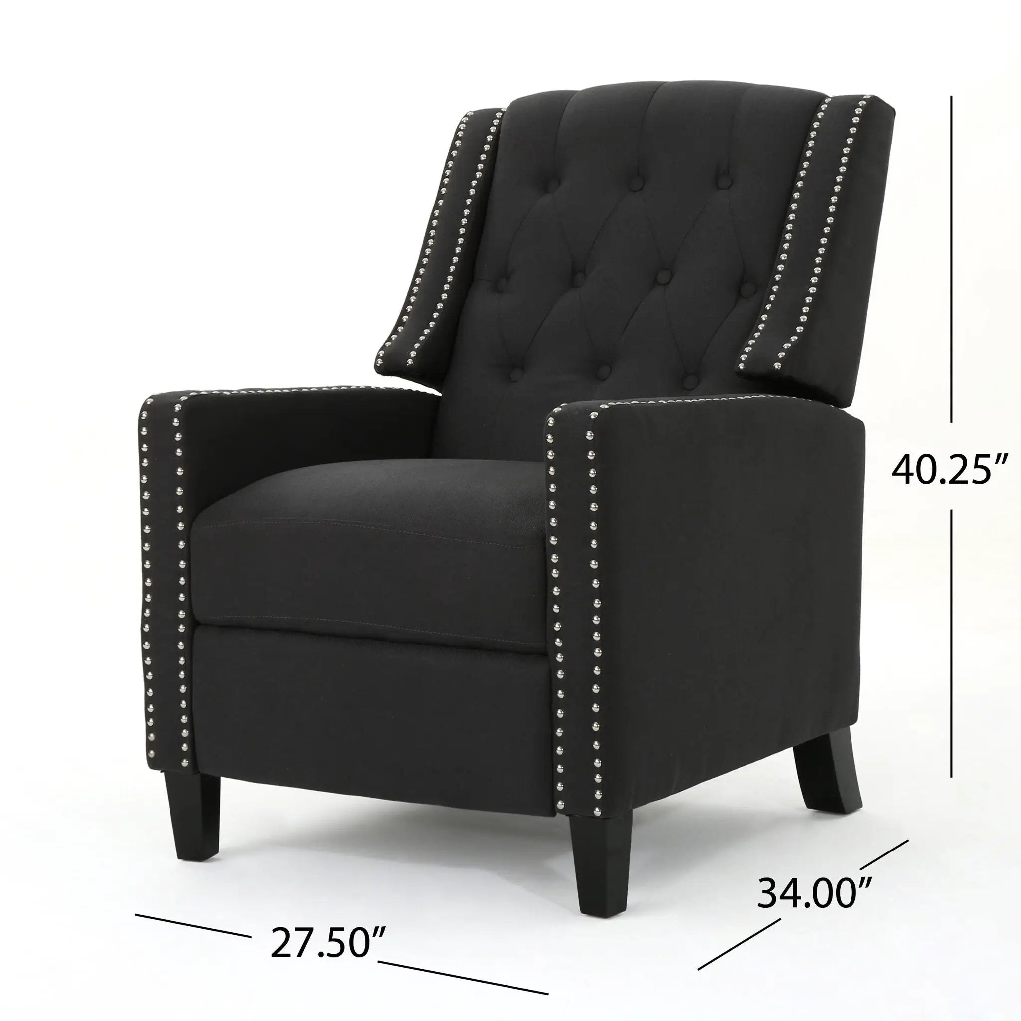 Classic Fabric Push Back Chair by Unique Piece Furniture