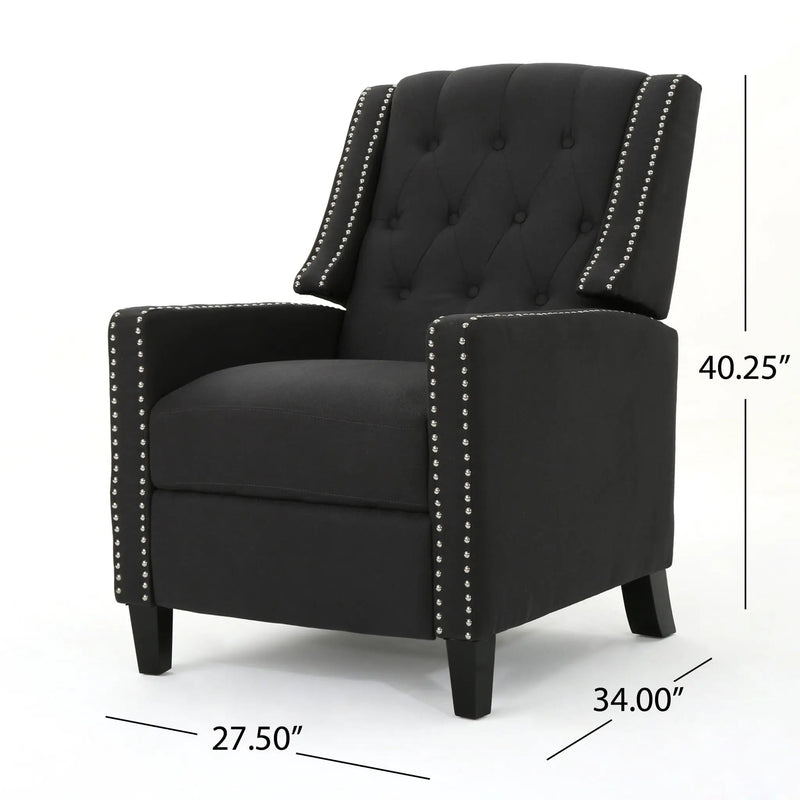 Classic Fabric Push Back Chair by Unique Piece Furniture