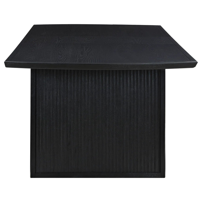 Brookmead 100-inch Extension Leaf Dining Table Black by Unique Piece Furniture