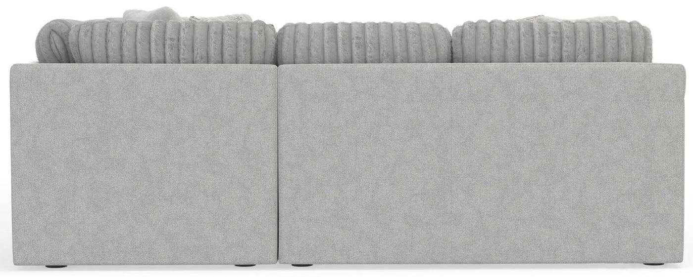 Logan - Upholstered Sectional With Comfort Coil Seating And Accent Pillows Included by Unique Piece Furniture