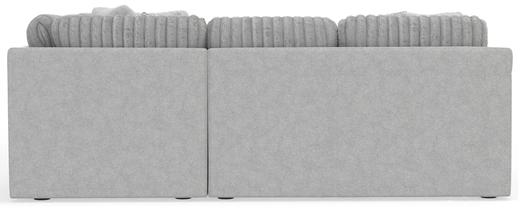 Logan - Upholstered Sectional With Comfort Coil Seating And Accent Pillows Included by Unique Piece Furniture