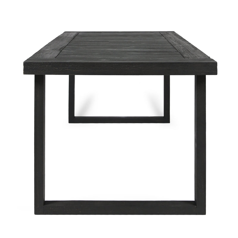 2-Piece Solid Acacia Wood Outdoor Dining Set, photo 6 of 10