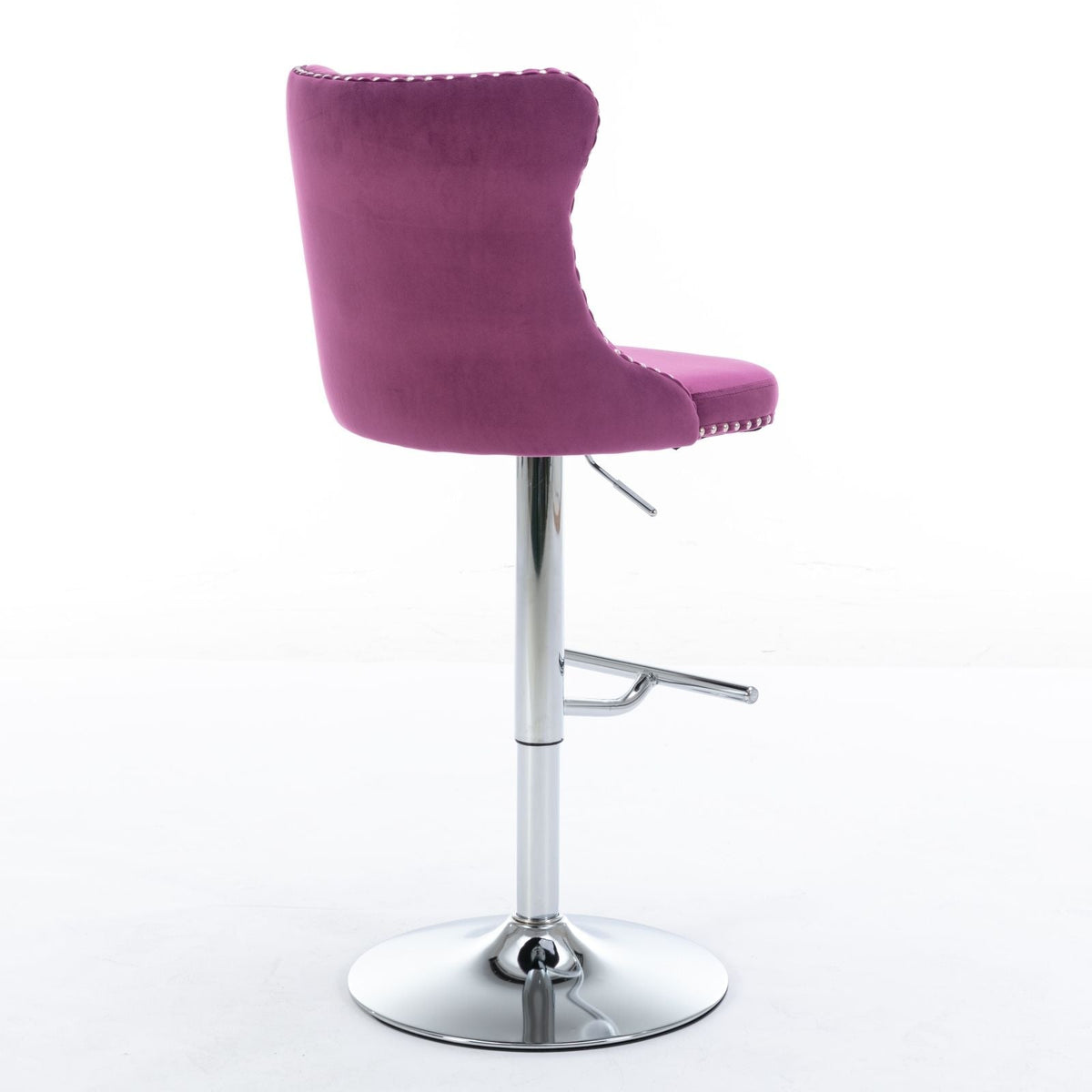 Swivel Barstools Adjusatble Seat Height From 25-33", Modern Upholstered Base Bar Stools With Backs Comfortable Tufted For Home Pub And Kitchen Island (Set of 2), photo 39 of 40