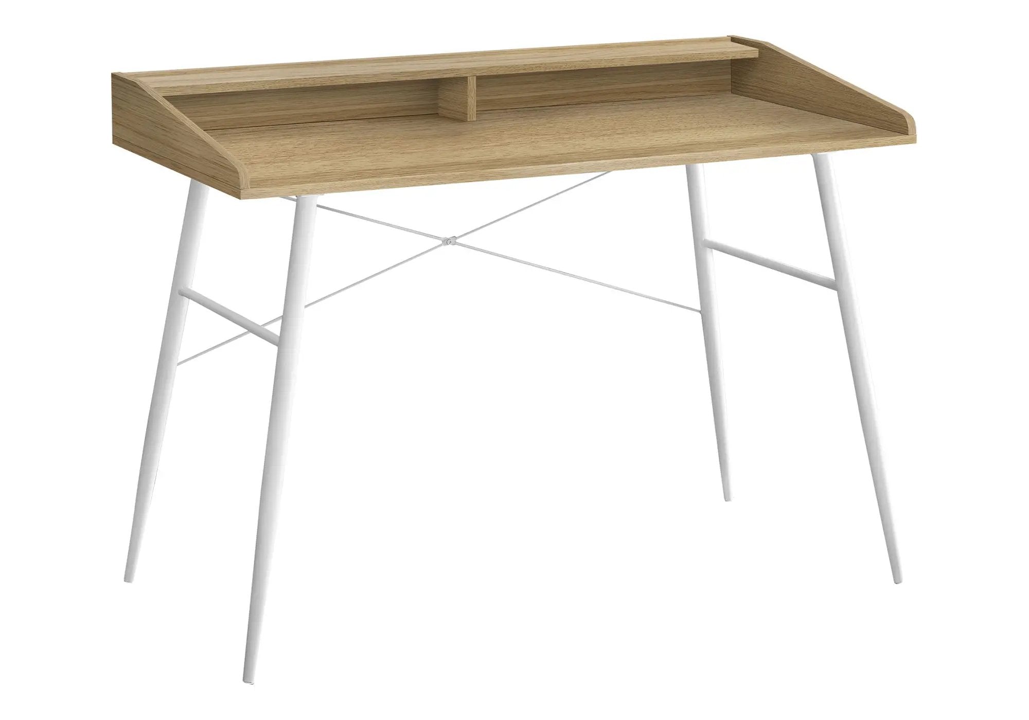Computer Desk for Home Office, Laptop, Storage Shelves - Natural by HouseOfZazla