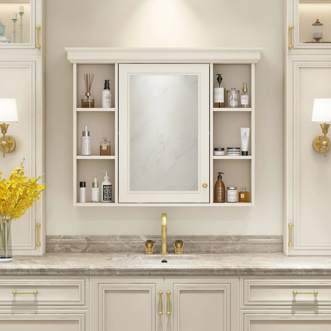 Wall Mounted Bathroom Storage Cabinet With Mirror Door by HouseOfZazla