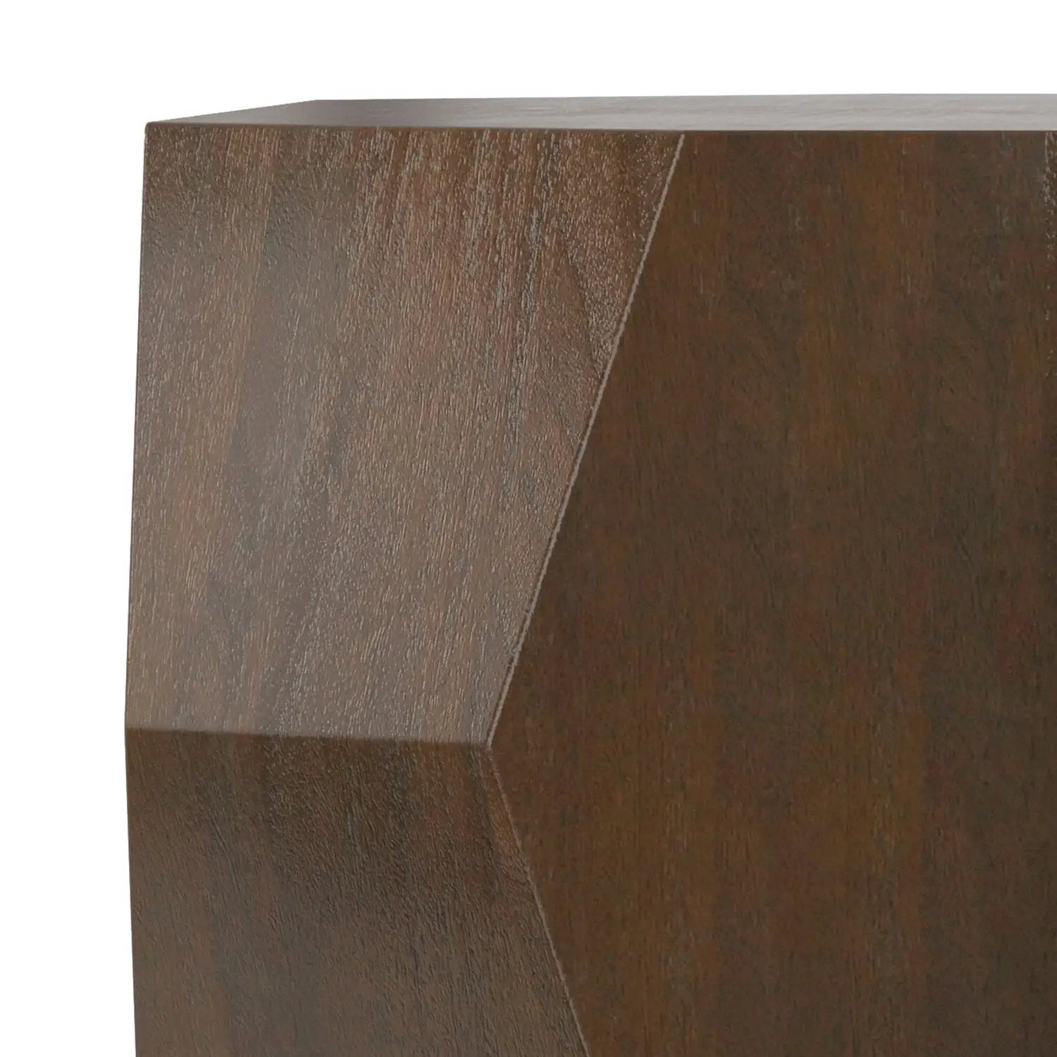 Eisley - Coffee Table With Geometric Design, - Walnut by HouseOfZazla