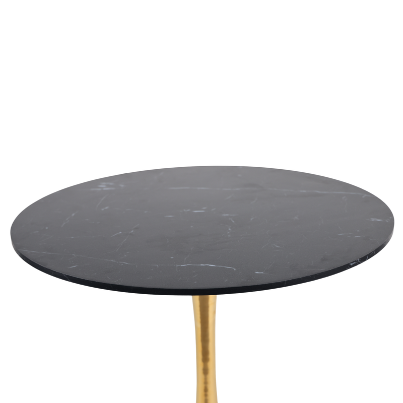 Mid-Century Black Marble Tulip Table by HouseOfZazla