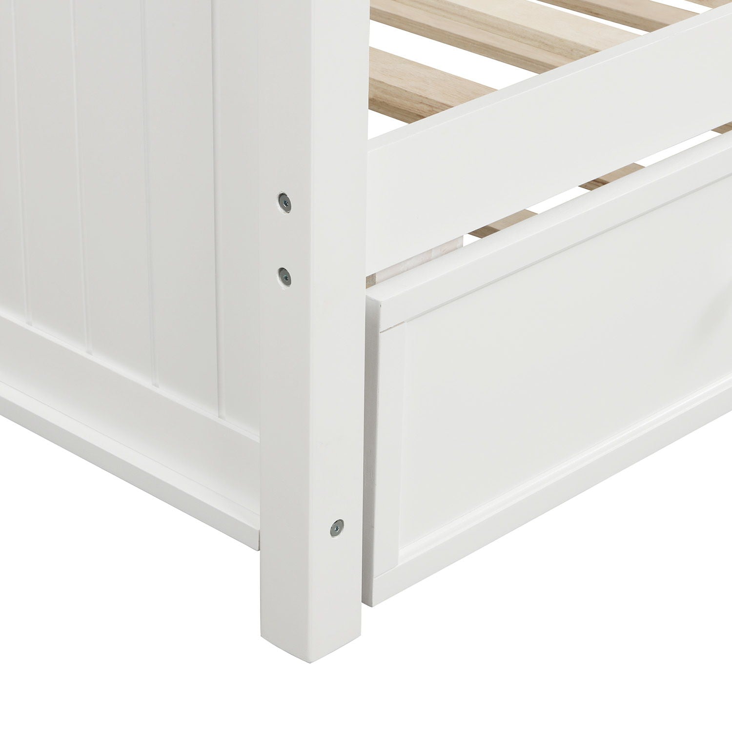 Twin Size Daybed & Twin Size Trundle - White by HouseOfZazla