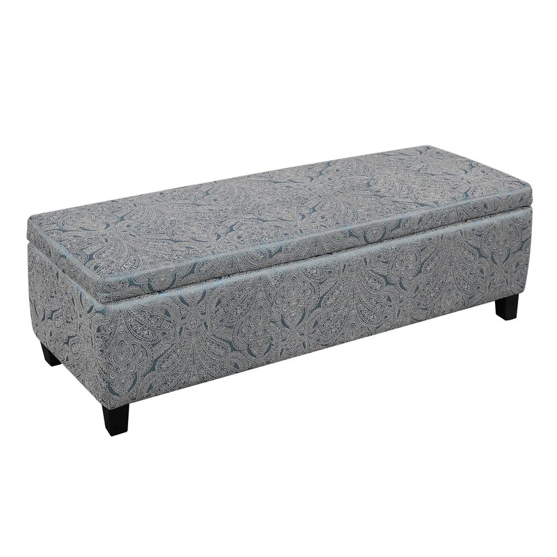 Indoor Jacquard Storage Ottoman Bench by HouseOfZazla