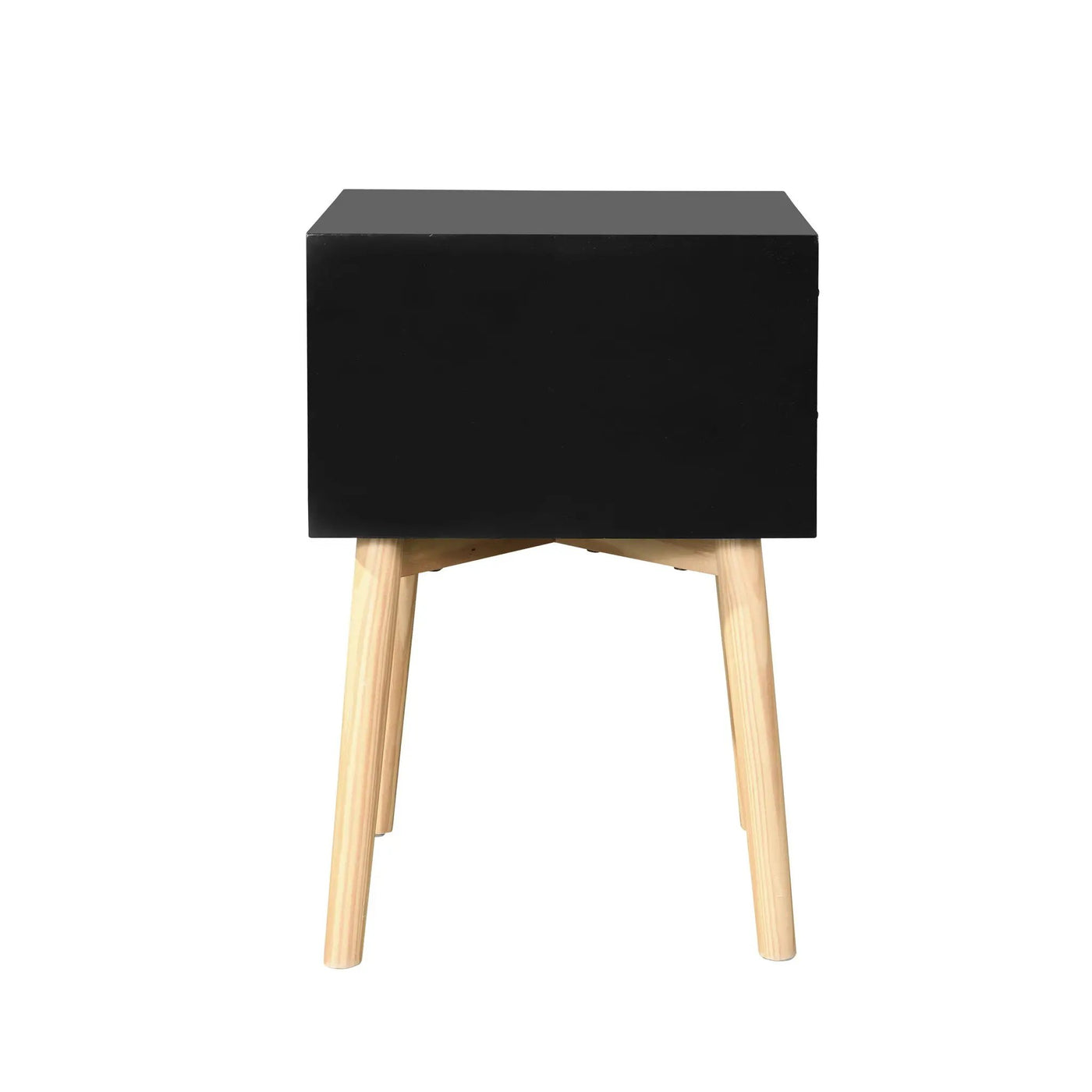 Side Table With 2 Drawer, Mid-Century Modern Storage Cabinet For Bedroom by Unique Piece Furniture