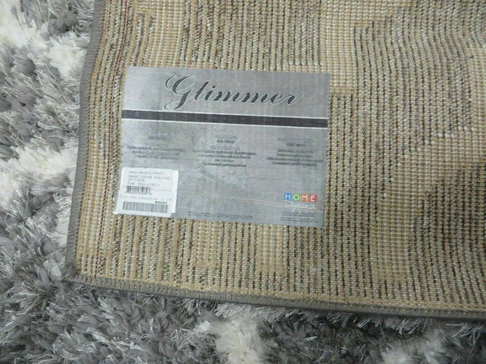 5' X 7' Modern Contemporary Israel Made Glimmer 205-45 Shag Rug Acrylic Bohemian Boho Home Décor by Jewel Rugs