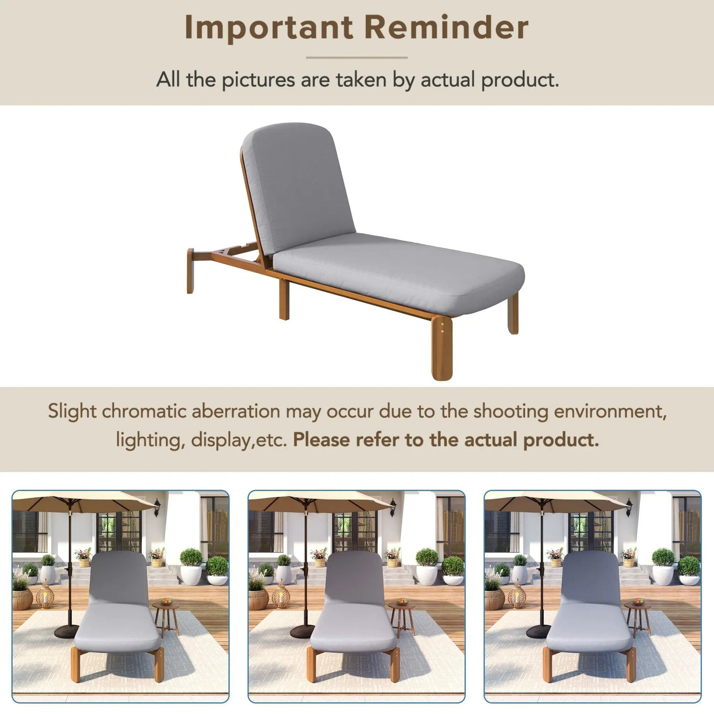 Outdoor Chaise Lounge With Adjustable Backrest by HouseOfZazla