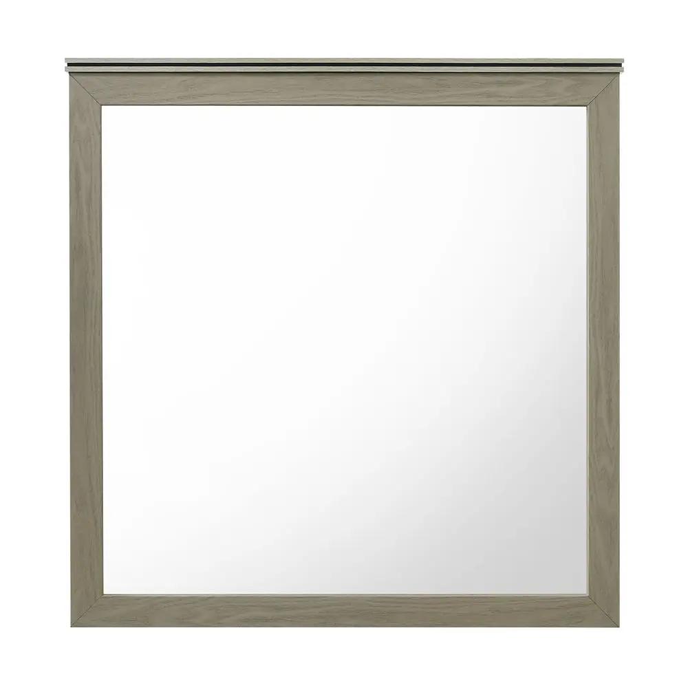Joanna - Mirror - Weathered Gray by Unique Piece Furniture