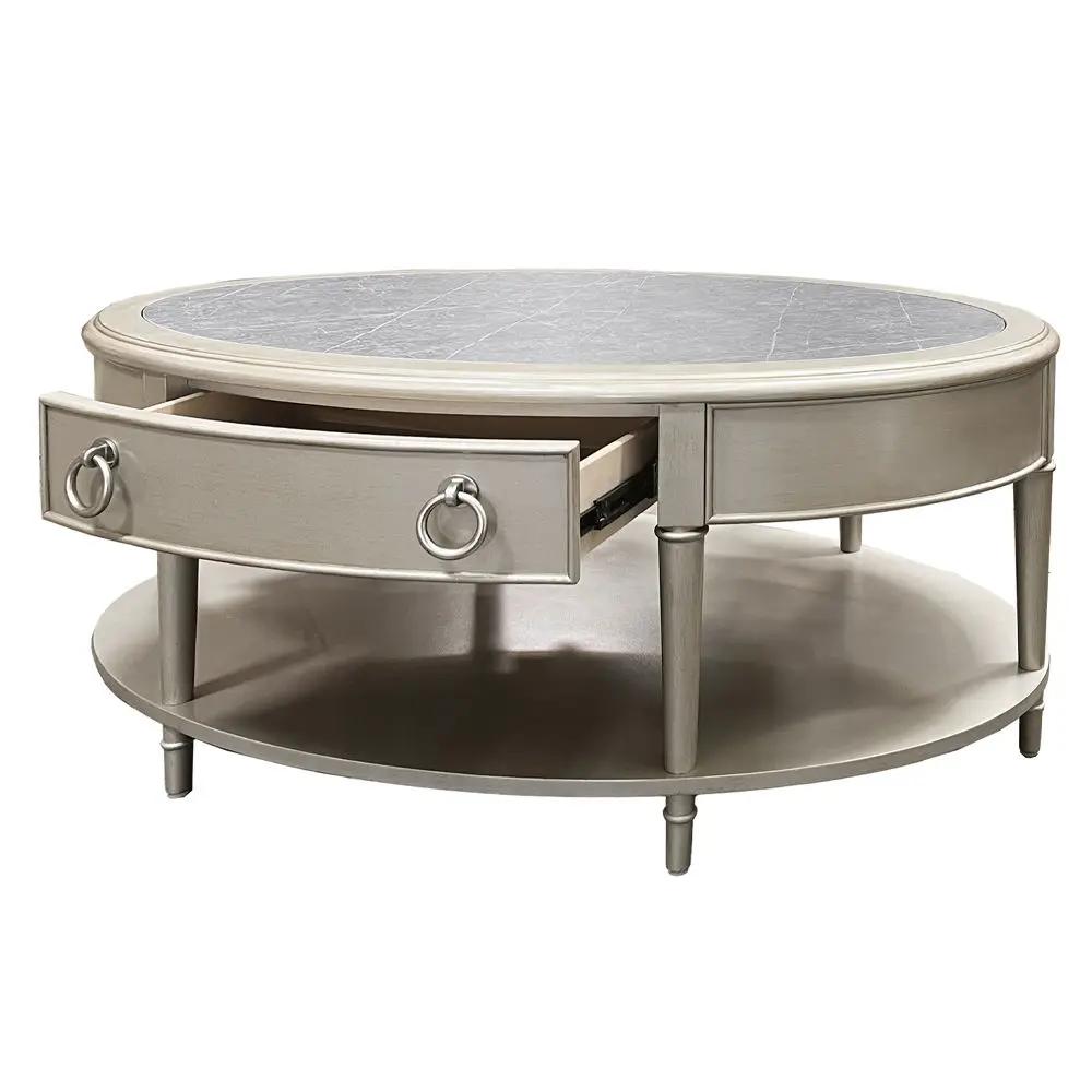 Kasa - Coffee Table - Sintered Stone Top & Champagne by Unique Piece Furniture