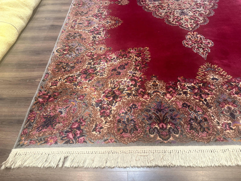 Karastan Rug 8.8 x12 Red Kirman #762, Original 700 Series, Vintage Karastan Carpet, Discontinued Karastan Rug, Karastan Wool Area Rug by Jewel Rugs