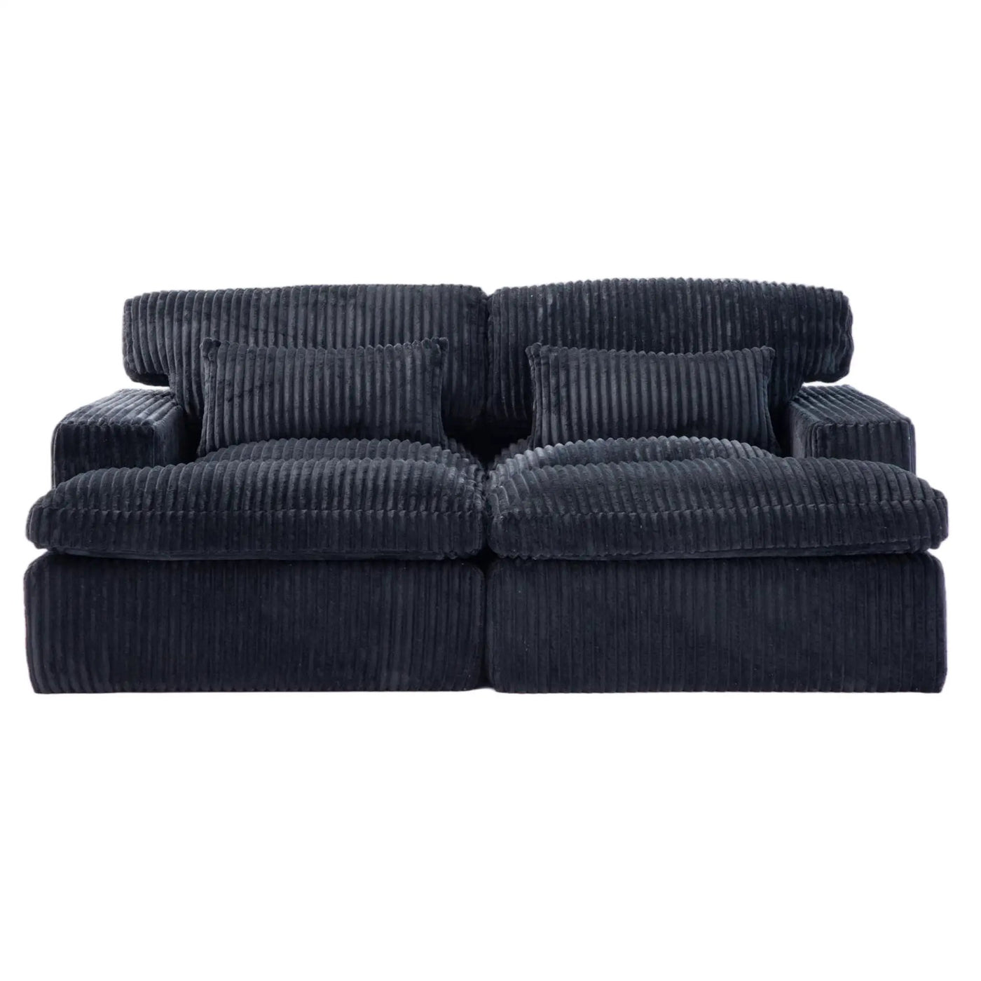 Double Chaise Lounge Chair, Oversized Upholstered Sleeper Cloud Couch by HouseOfZazla