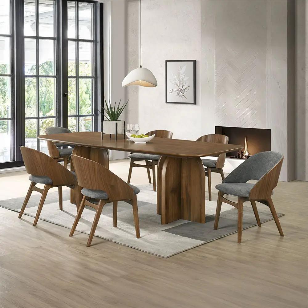 Delmon - Side Chair (Set of 2) - Dark Walnut / Gray by Unique Piece Furniture