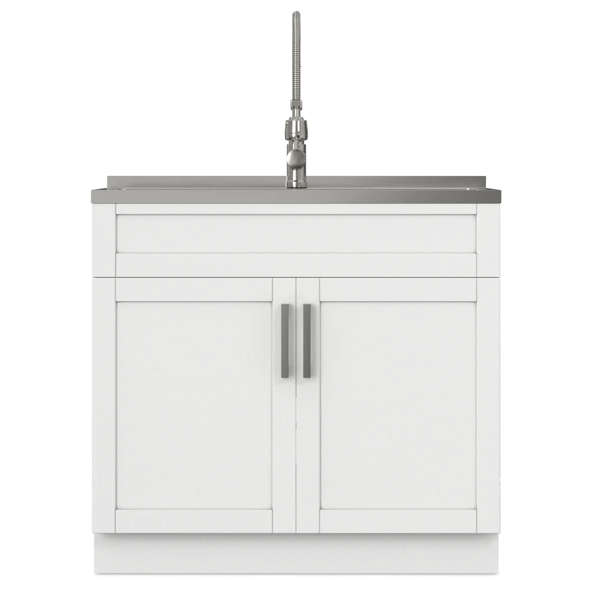 Hennessy - Deluxe Laundry Cabinet With Faucet And Stainless Steel Sink by HouseOfZazla
