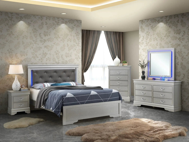 LED Elegant Bed by Unique Piece Furniture