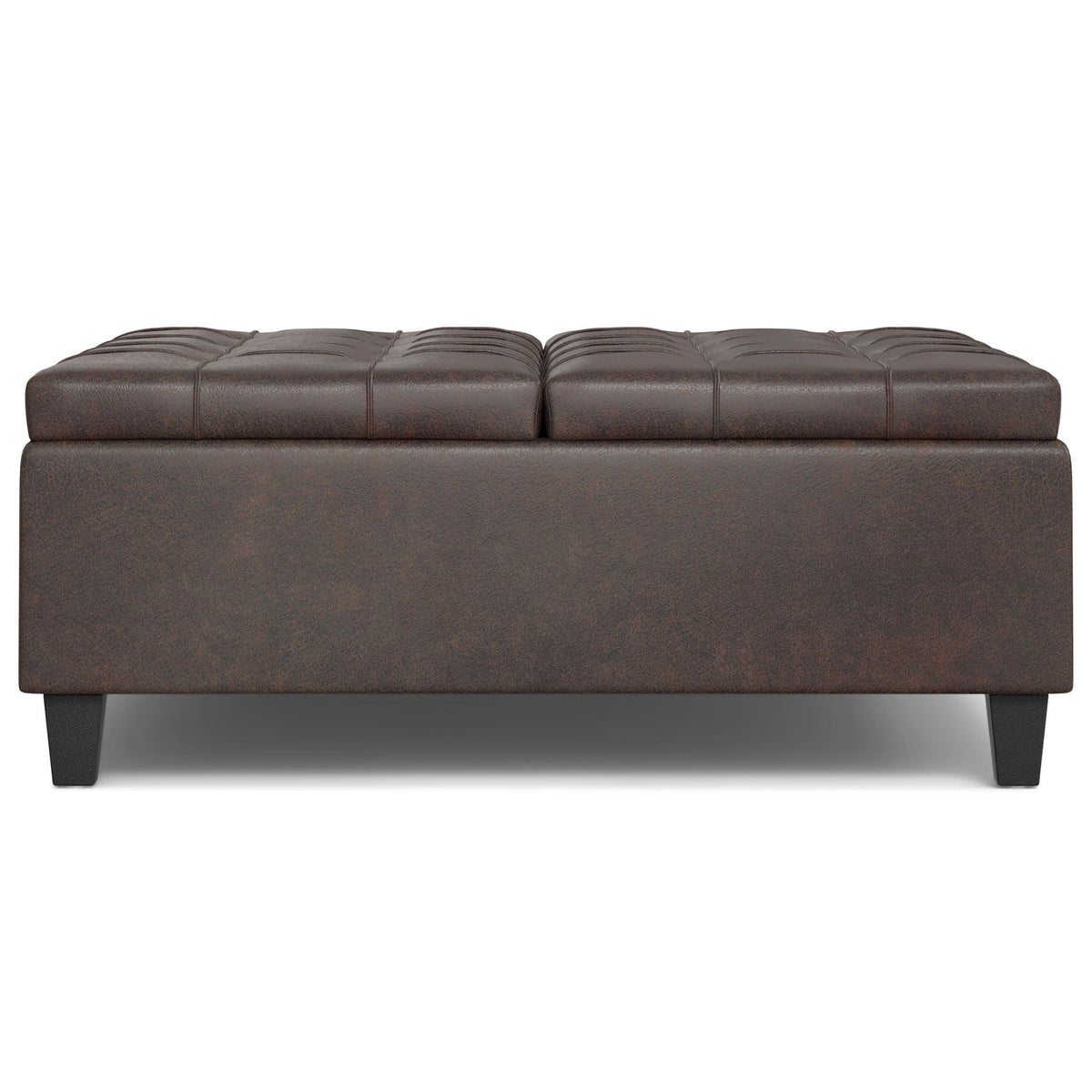Large Storage Ottoman Coffee Table with Split Lift-Top - Faux Leather, Multiple Colors, photo 29 of 40