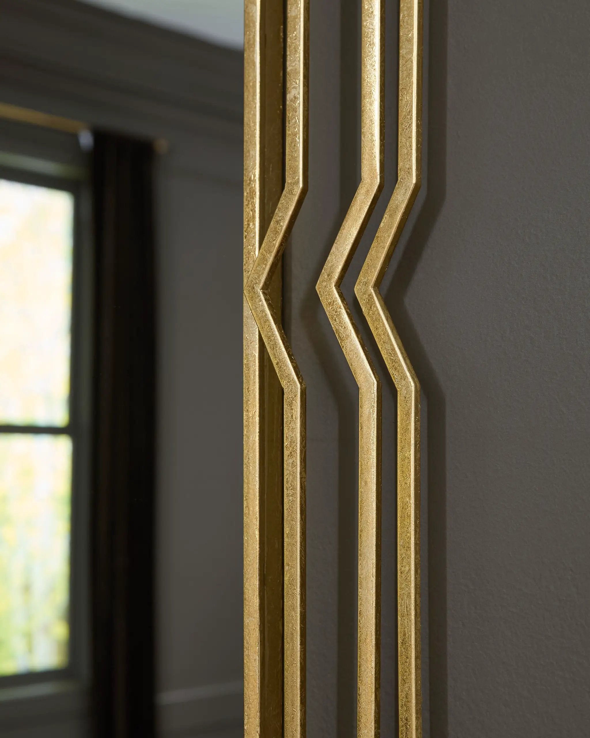 Claybrook - Accent Mirror - Gold Finish by Unique Piece Furniture