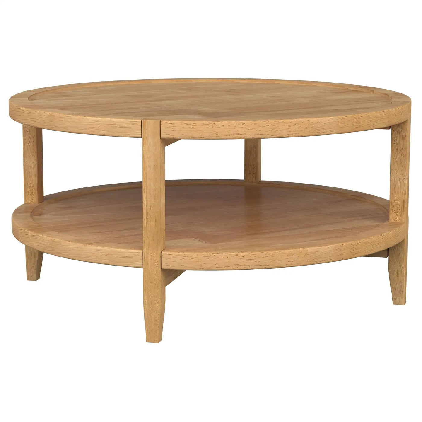 Isbell - Round Table With Storage Shelf by HouseOfZazla