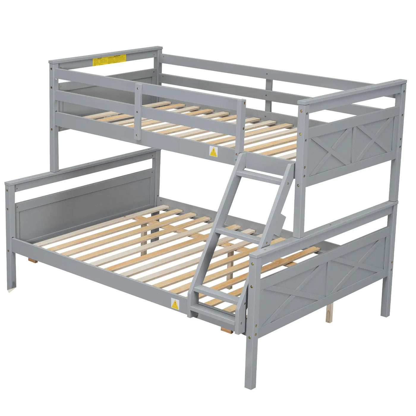 Bunk Bed With Ladder And Safety Guardrail by HouseOfZazla