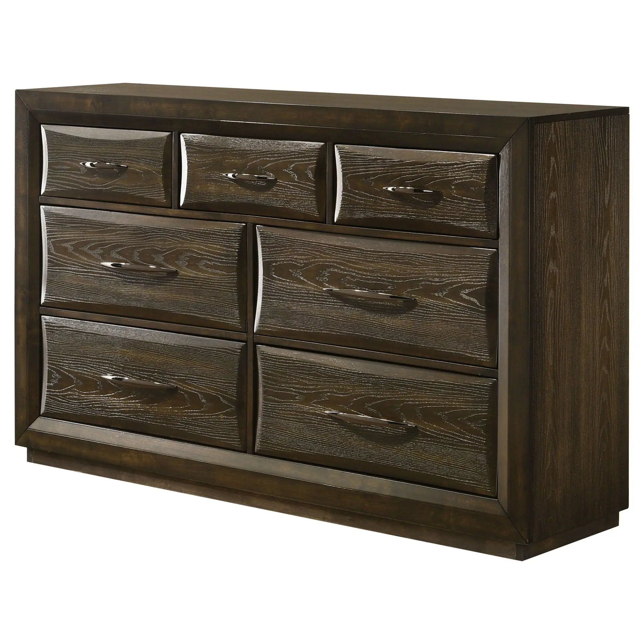 Atlas 7-drawer Bedroom Dresser Cabinet Dark Oak by Unique Piece Furniture