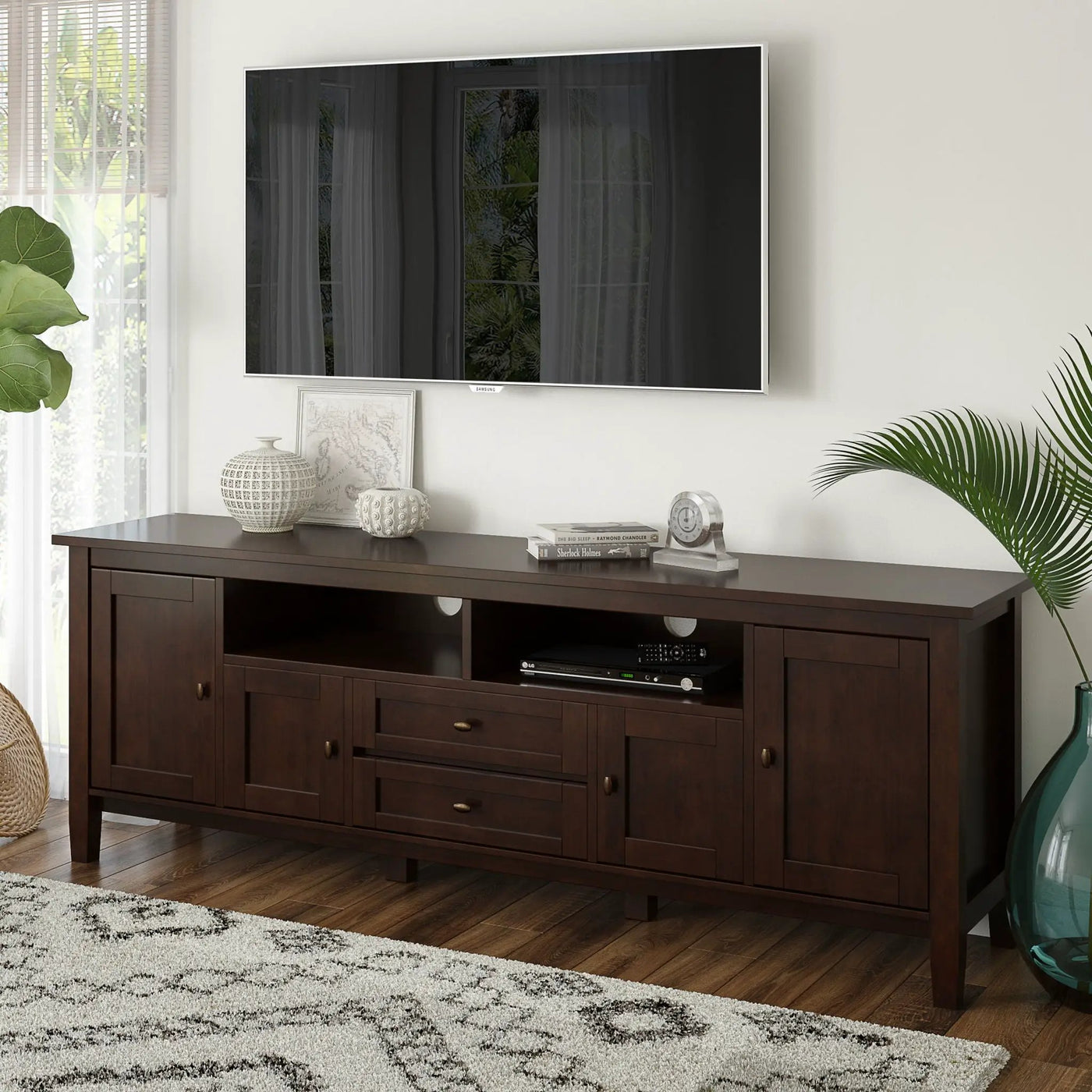 Warm Shaker - TV Media Stand, Handcrafted by HouseOfZazla