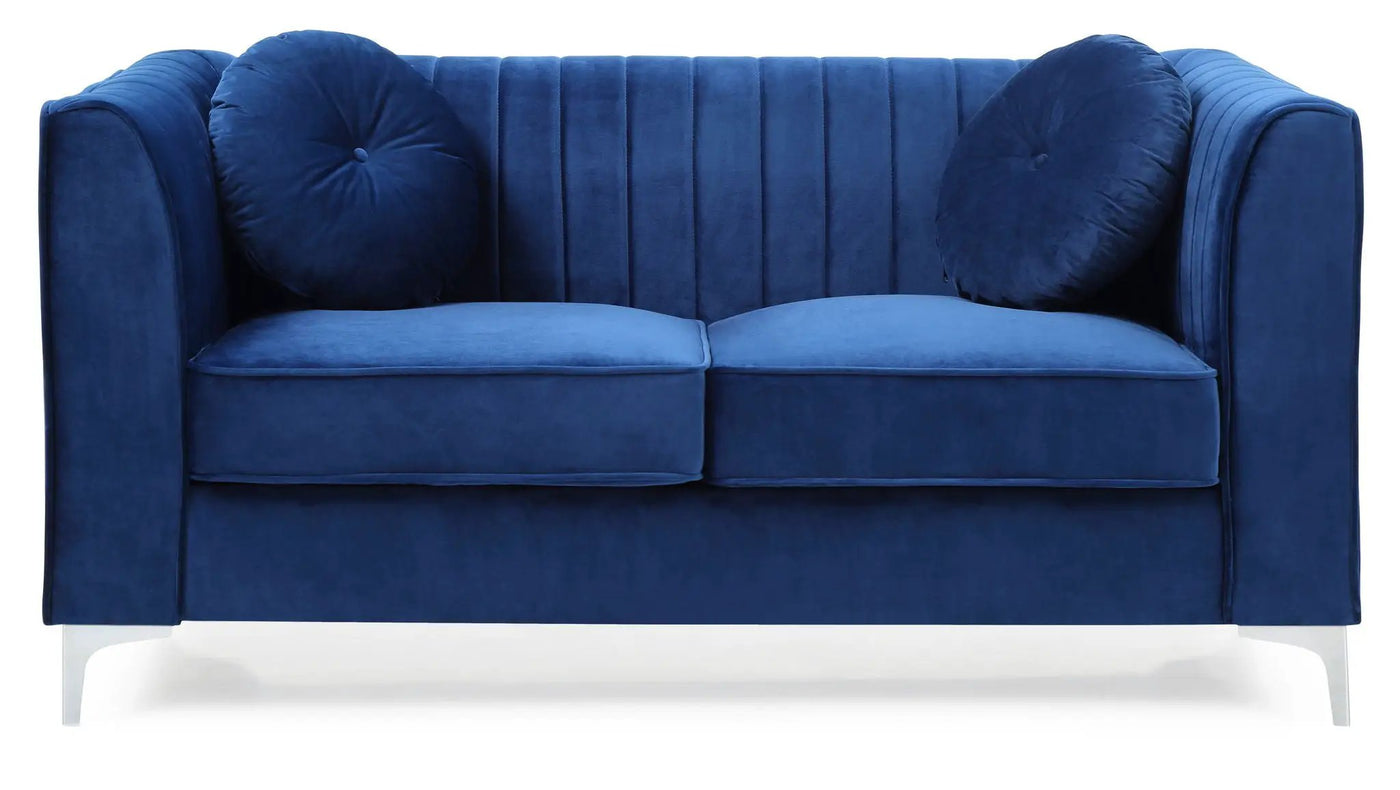 Glam Styled Micro Suede Loveseat by HouseOfZazla