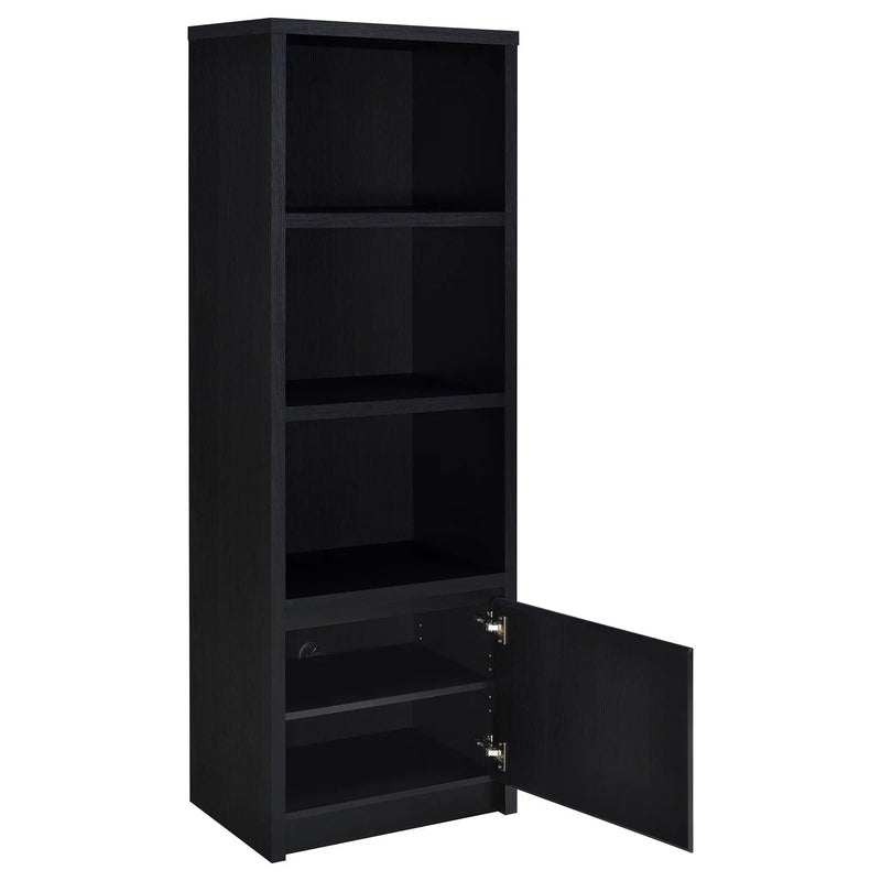 Winfield 3-shelf Media Tower Entertainment Pier Black by Unique Piece Furniture