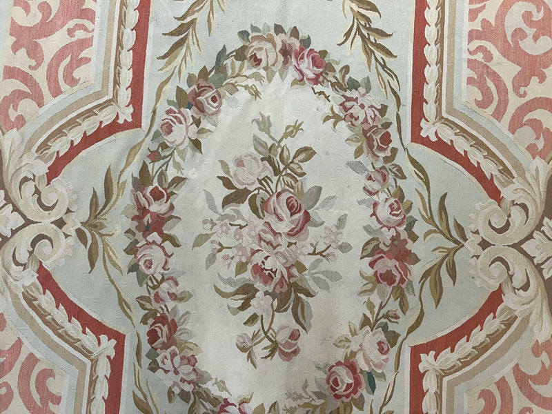Aubusson Rug 10x14, Wool Handmade Vintage Carpet, Elegant French European Design Rug, Large Room Sized Aubusson Rug, Stark Carpet by Jewel Rugs