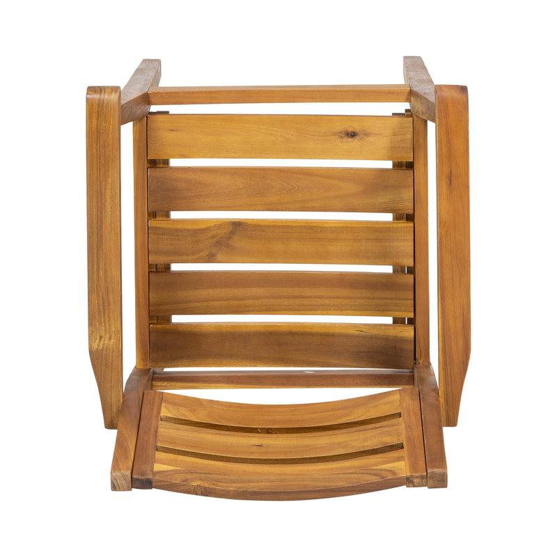 Stamford Dining Chairs Set of 2, Acacia Wood Patio Armchair by HouseOfZazla