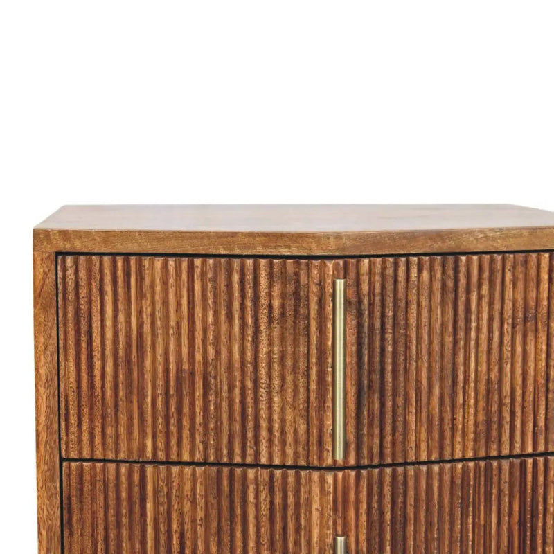 Solid Wood Louvre Bedside Unit by HouseOfZazla